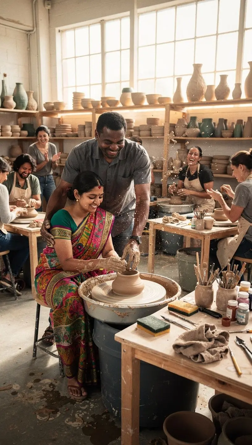 Facilitating skill-sharing workshops in community clubs